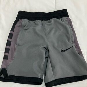 Nike Kids Charcoal and Black Sports Shorts